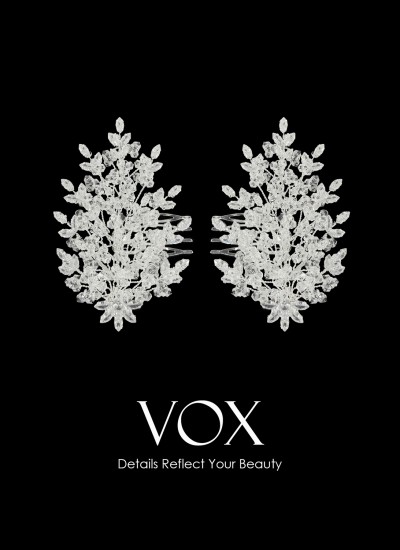 Zircon Stone Hair Accessories Models Wedding Engagement hair comp