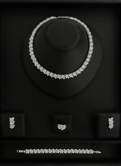 Zircon Set Necklace Wedding Henna Engagement Jewelry Set Models Zircon Set Necklace Wedding Henna Engagement Jewelry Set Models