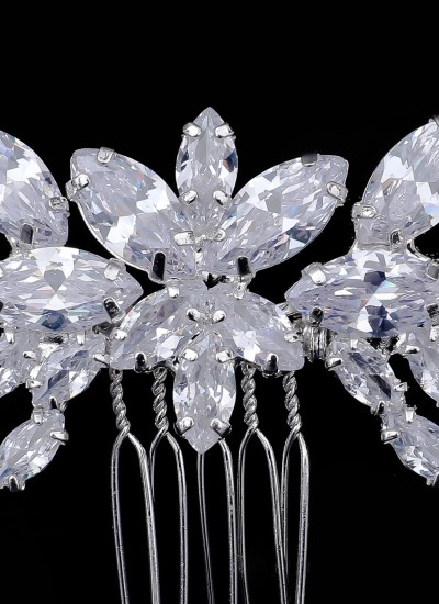 Crystal Stone Hair Accessories Models Wedding Engagement hair comb clips