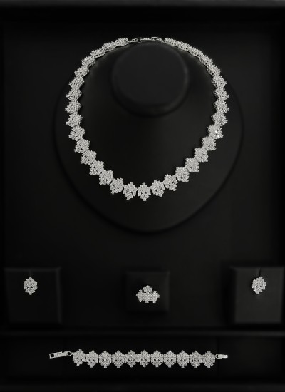 Set Necklace Wedding Henna Engagement Jewelry Set Models