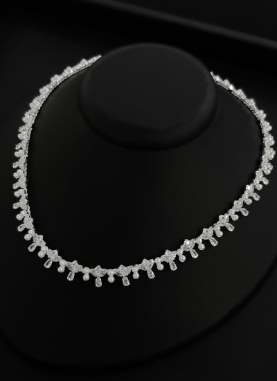 Zircon Set Necklace Wedding Henna Engagement Jewelry Set Models