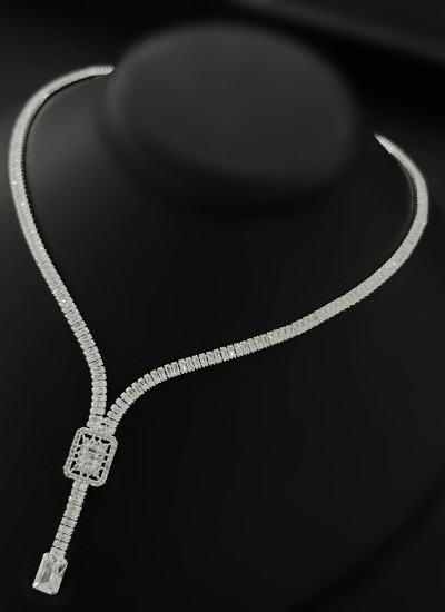 Zircon Set Necklace Wedding Henna Engagement Jewelry Set Models