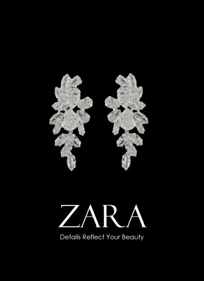 Zircon Stone Earrings Engagement Wedding Design Henna Earring Models Stylish Earrings