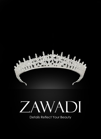 Bridal Crown Models Zircon Stone Wedding Engagement