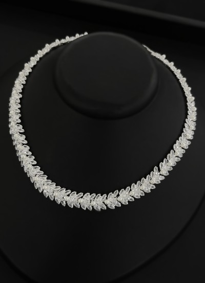 Zircon Set Necklace Wedding Henna Engagement Jewelry Set Models
