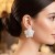Zircon Stone Earrings Engagement Wedding Design Henna Earring Models Stylish Earrings
